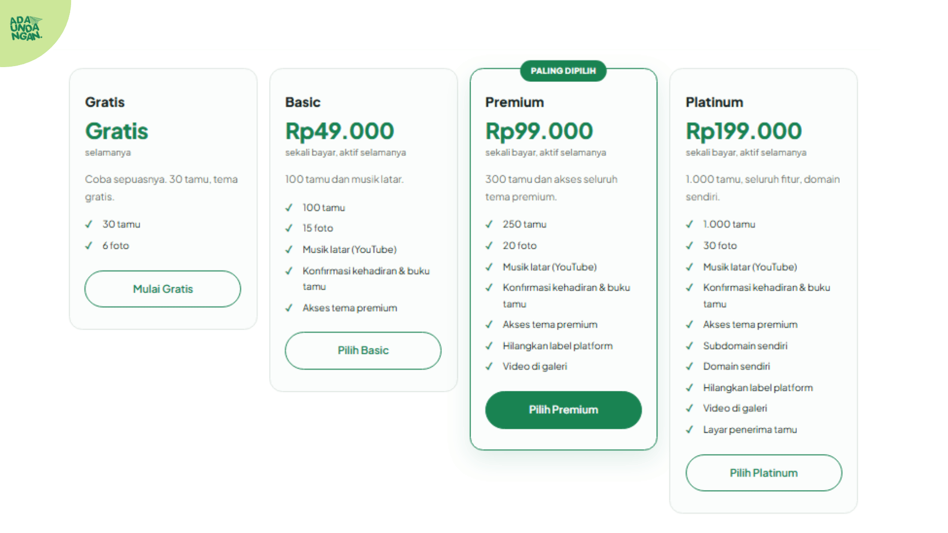 paket undangan digital website murah